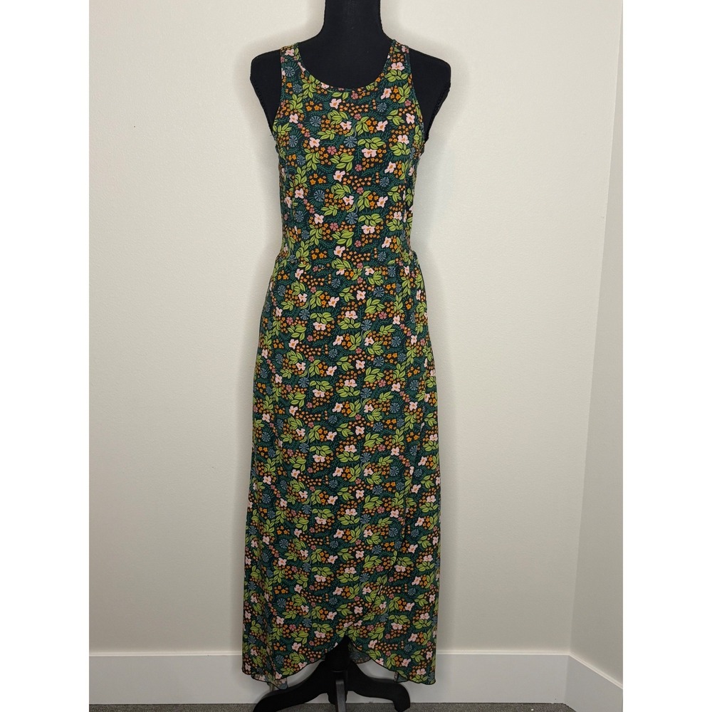 Toad & Co Women's Blue Sunkissed Floral Maxi Dress Sz XS